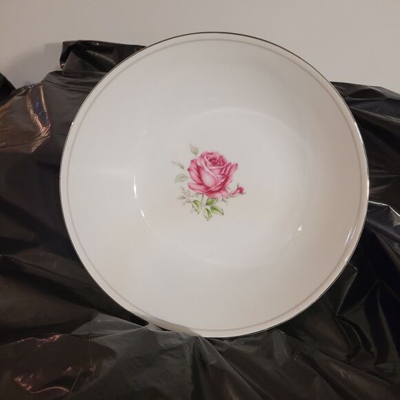 Imperial Rose Large Serving #6702 Bowl  Bone China Japan 9" - Picture 2 of 5